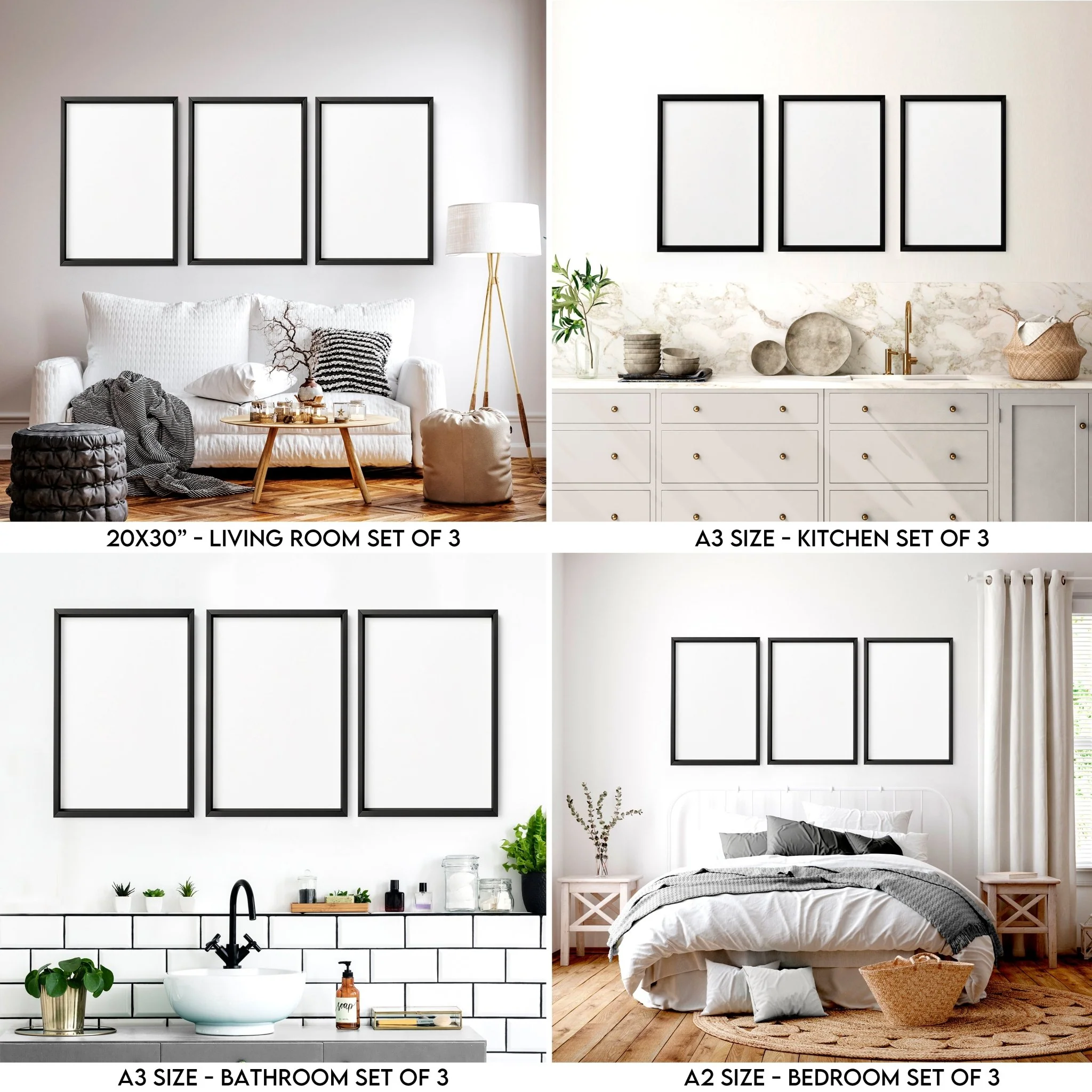 1-Bedroom Flat Wall Art Bundle – Ready-to-Hang Art for a Stylish Home - Image 3