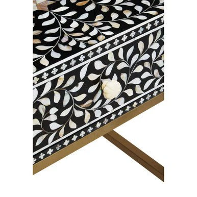 Fusion 1 Drawer Side Table with Bone Inlay - Image 13