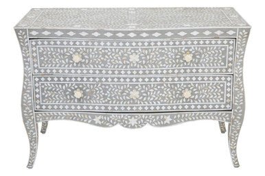 Fusion 2 Drawer Chest with Mother of Pearl Inlay - Image 6