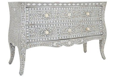 Fusion 2 Drawer Chest with Mother of Pearl Inlay - Image 7