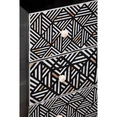 Fusion Bone Monochrome Chest of drawers - Image 10