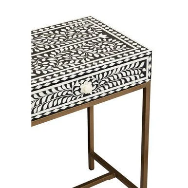 Fusion Console Table With Gold Finish Legs - Image 12