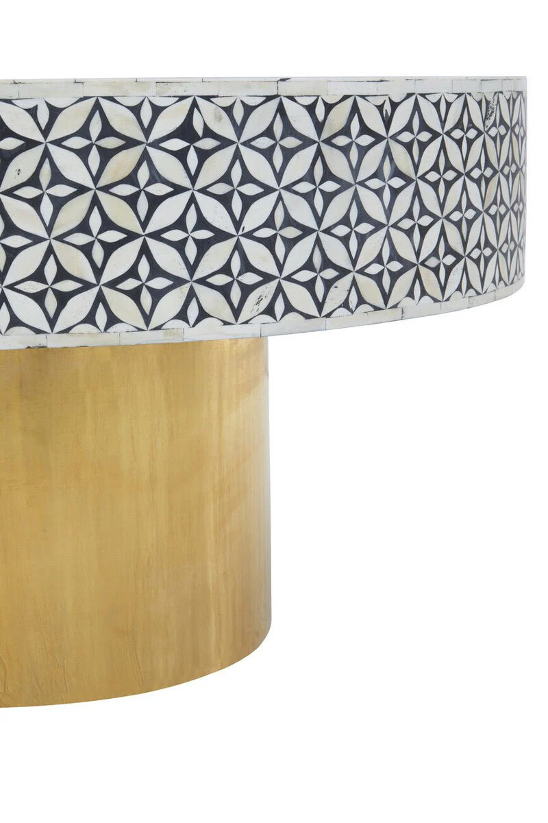 Fusion Round Coffee Table With Gold Base - Image 11