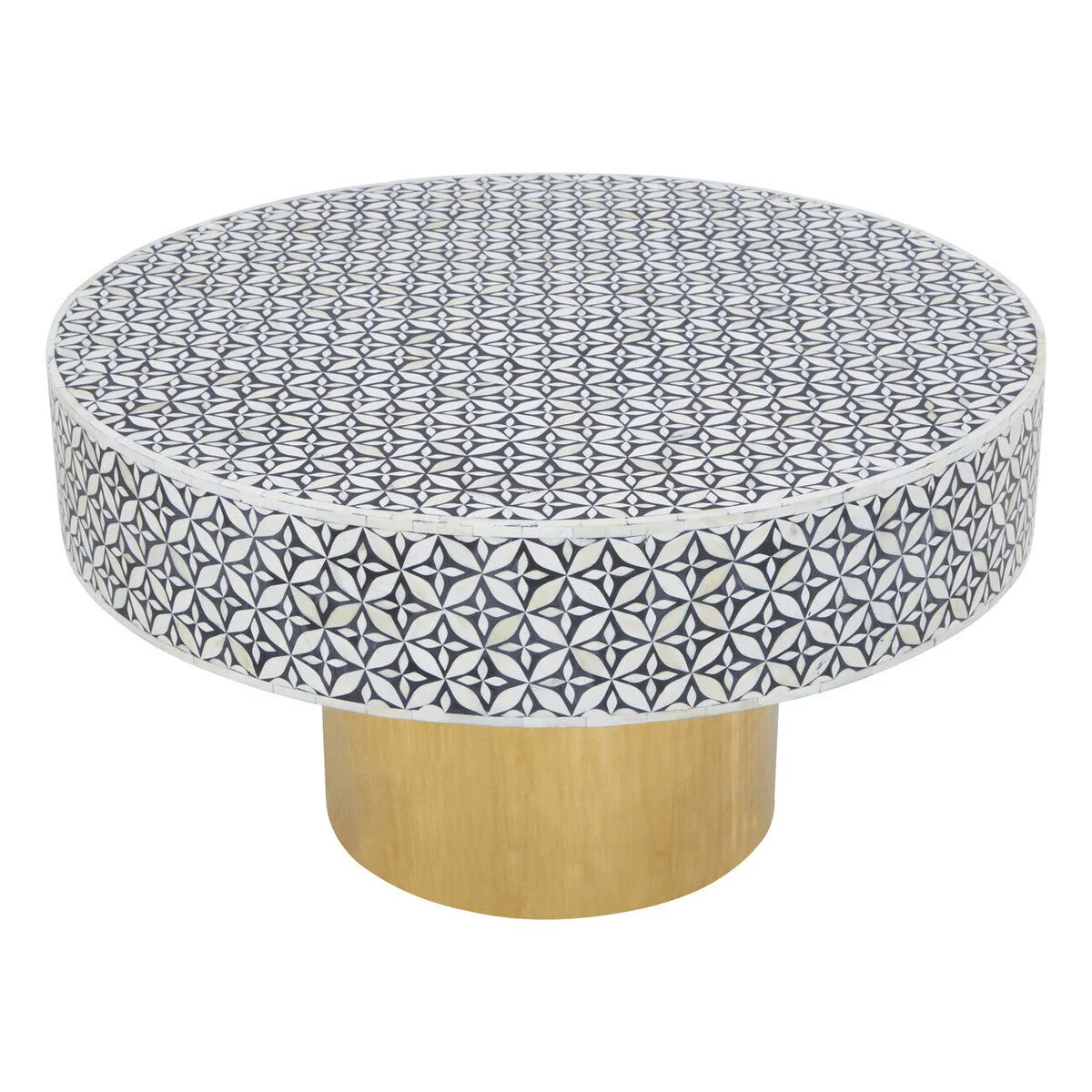 Fusion Round Coffee Table With Gold Base - Image 5