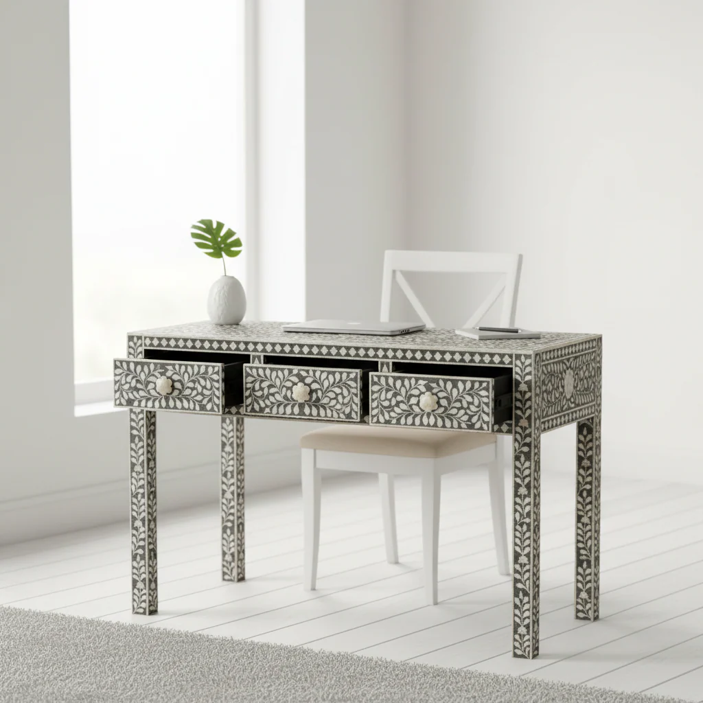 Fusion Three Drawer Desk - Image 3
