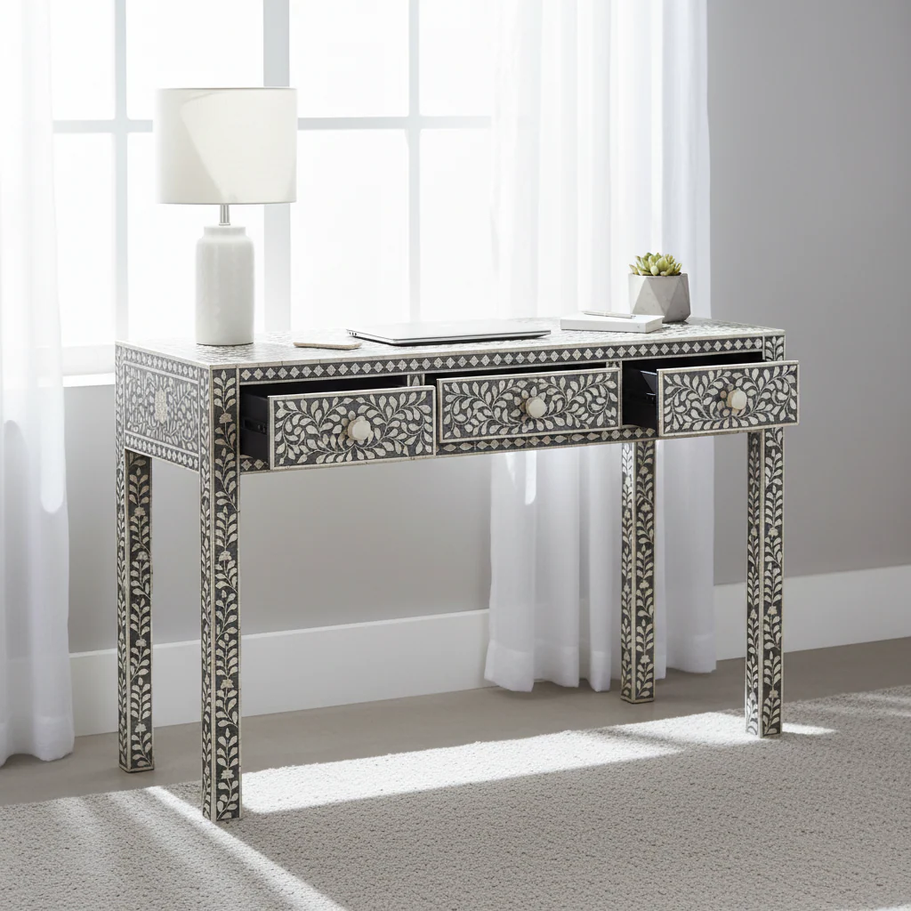 Fusion Three Drawer Desk - Image 4