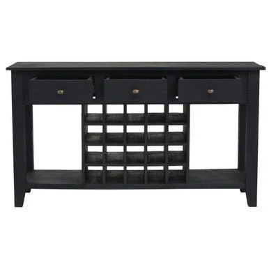 Fusion Wine Bottle Storage Console Table - Image 5