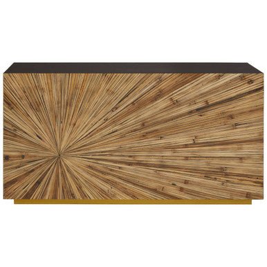 Gabelle Ebony Bamboo Console Table - Image 14