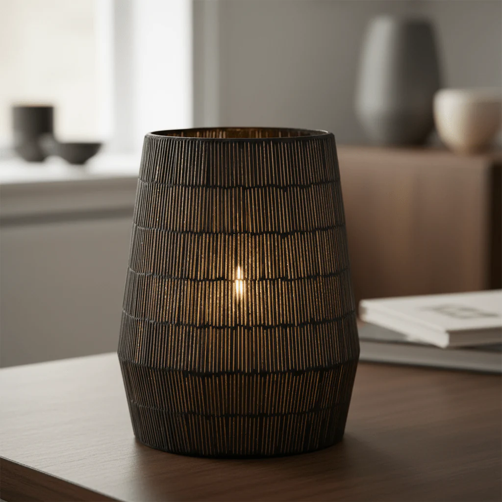 Gaia Mosaic Glass Large Candle Holder - Image 12
