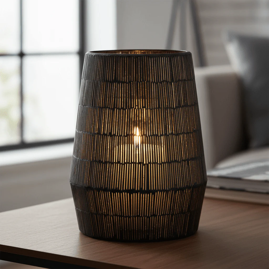 Gaia Mosaic Glass Large Candle Holder - Image 5