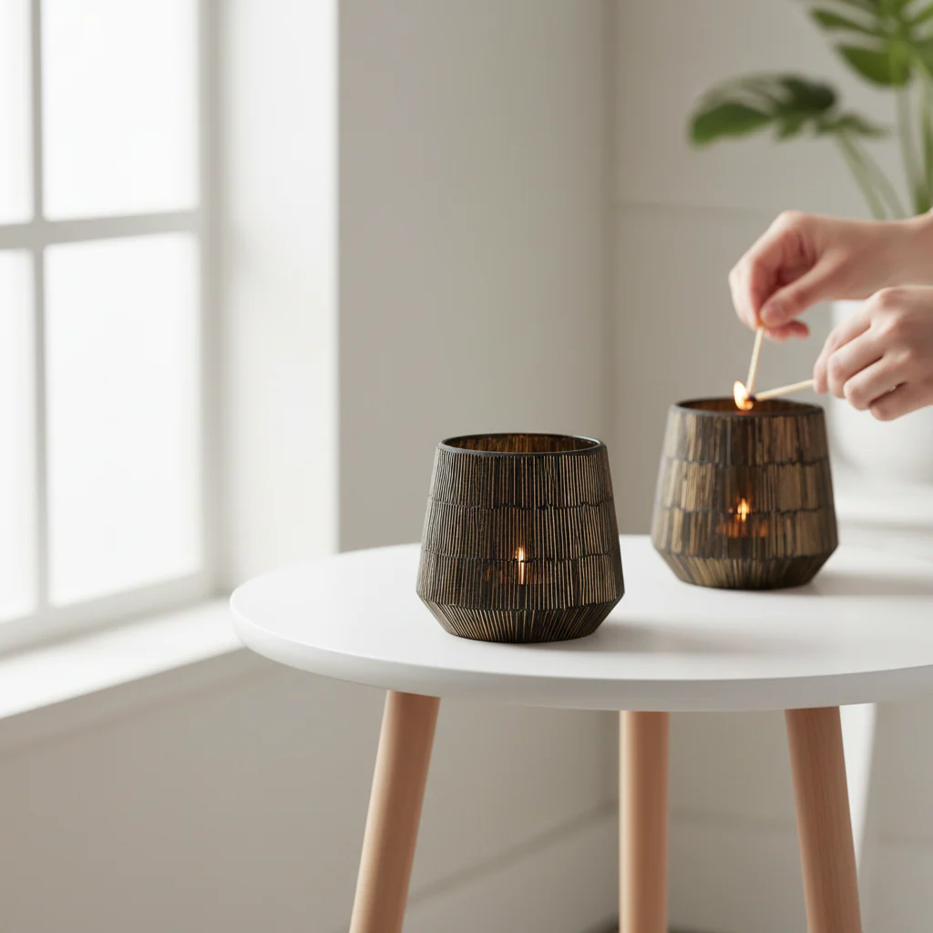Gaia Mosaic Small Candle Holder - Image 2