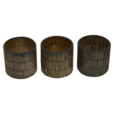 Gaia Set Of 3 Mosaic Tealight Holders - Image 5