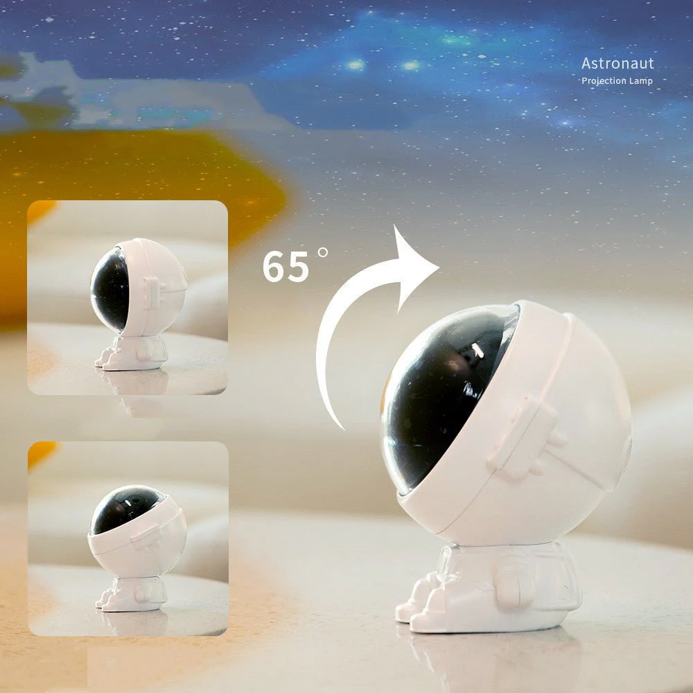 Galaxy Star Projector Night Light - Astronaut LED Lamp for Kids & Adults | Starry Sky Room Decor - Image 7