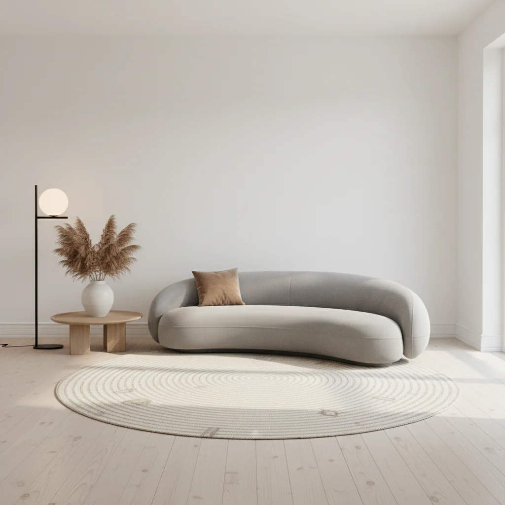 Galen Three Seater Curved Sofa - Image 3