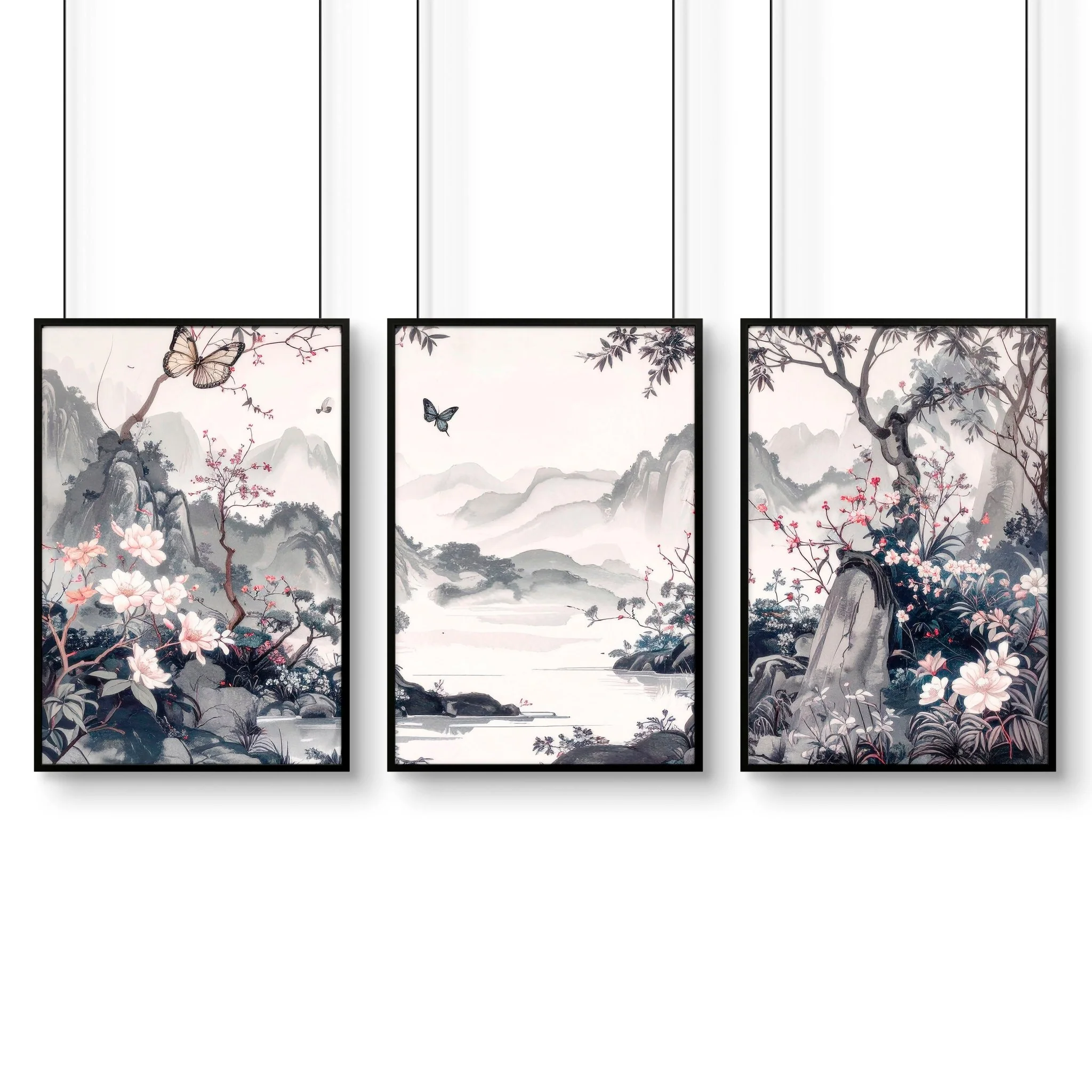 Gallery Wall Prints | Set of 3 Chinoiserie Wall art Prints - Image 13
