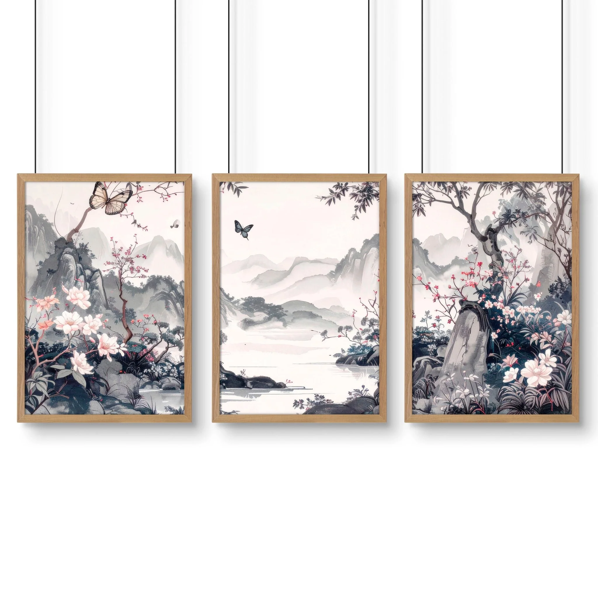 Gallery Wall Prints | Set of 3 Chinoiserie Wall art Prints - Image 14