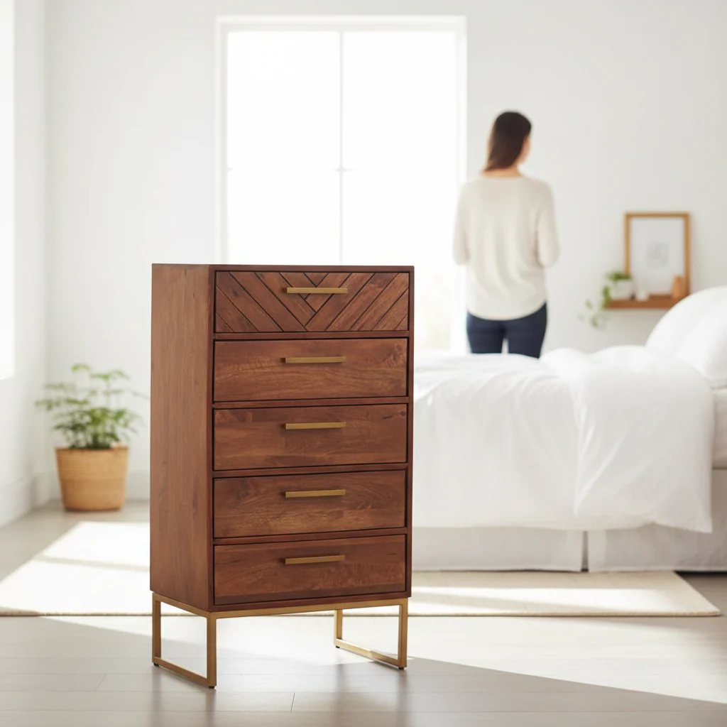 Gaya 5 Drawer Chest - Image 2