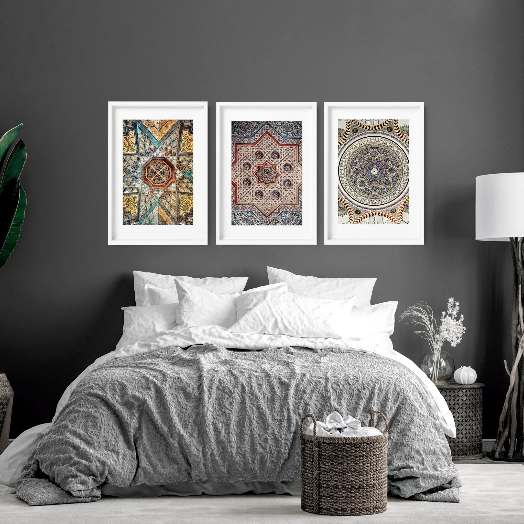 Geometric patterns in Islamic art | set of 3 prints for bedroom walls - Image 5