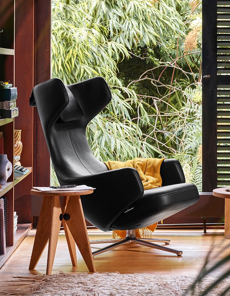 Ghoshal Egg Chair, Wingback Lounge Chair With Recliner & Footstool - Image 8