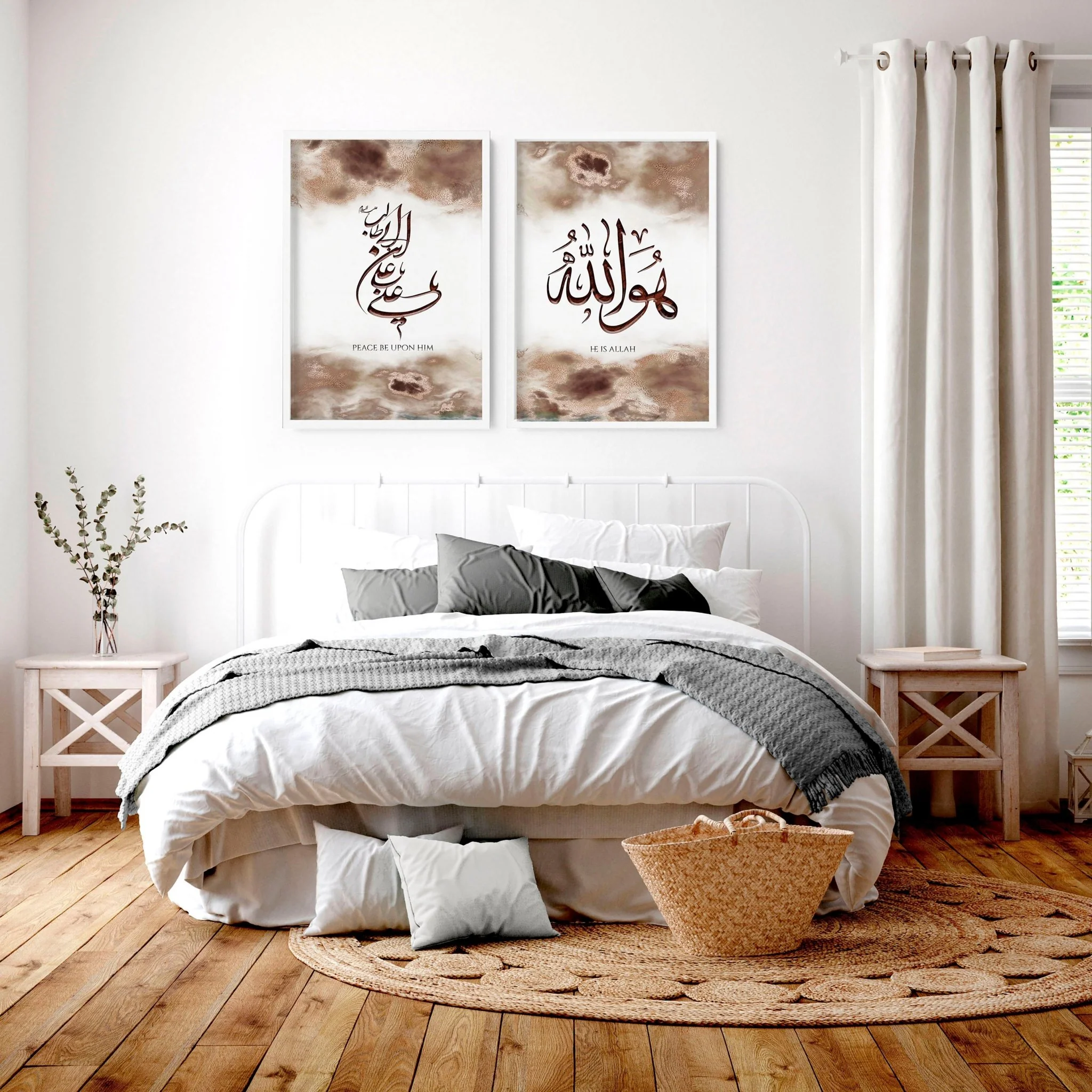 Gift for Muslim wedding | set of 2 bedroom wall art - Image 7