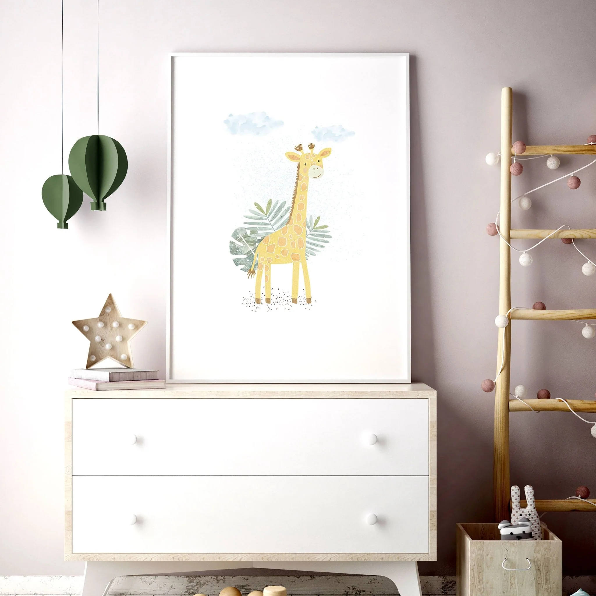 Giraffe Nursery | Set of 3 wall art prints - Image 11