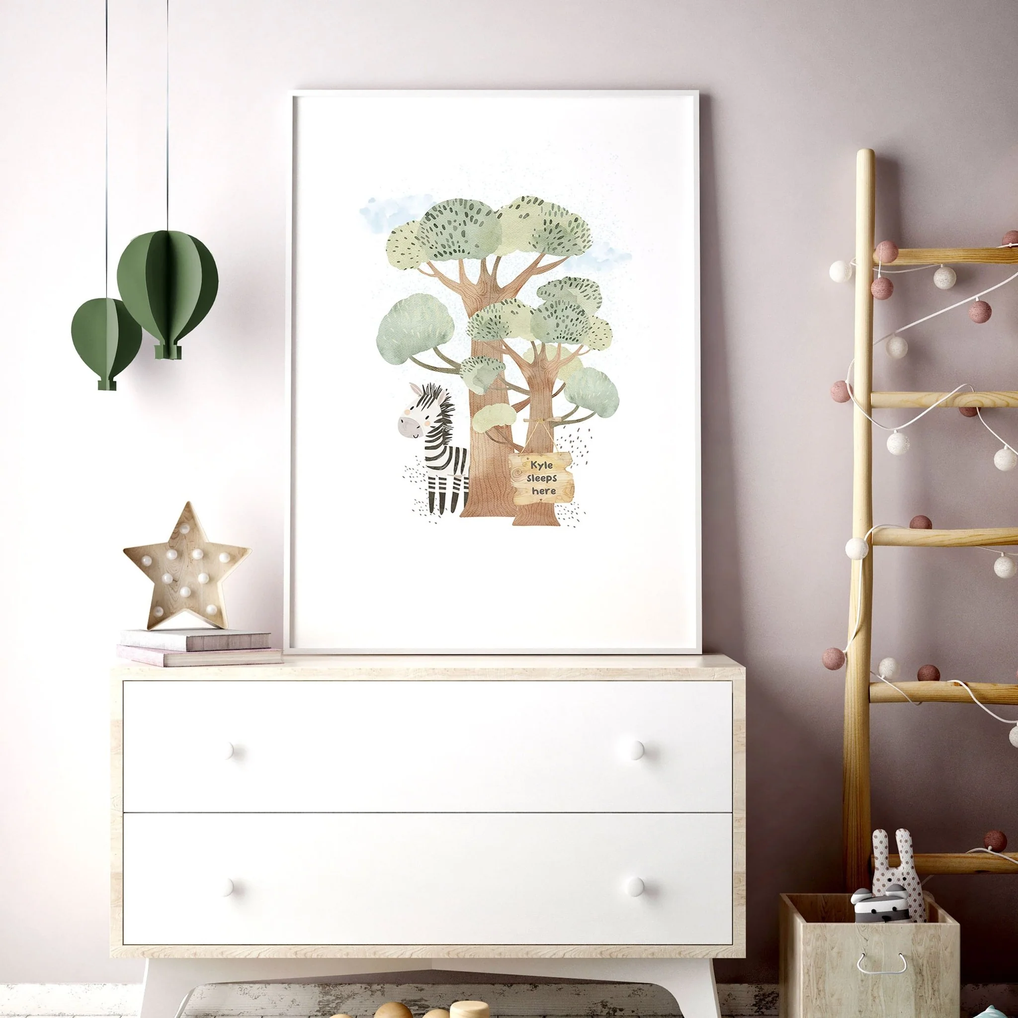 Giraffe Nursery | Set of 3 wall art prints - Image 12