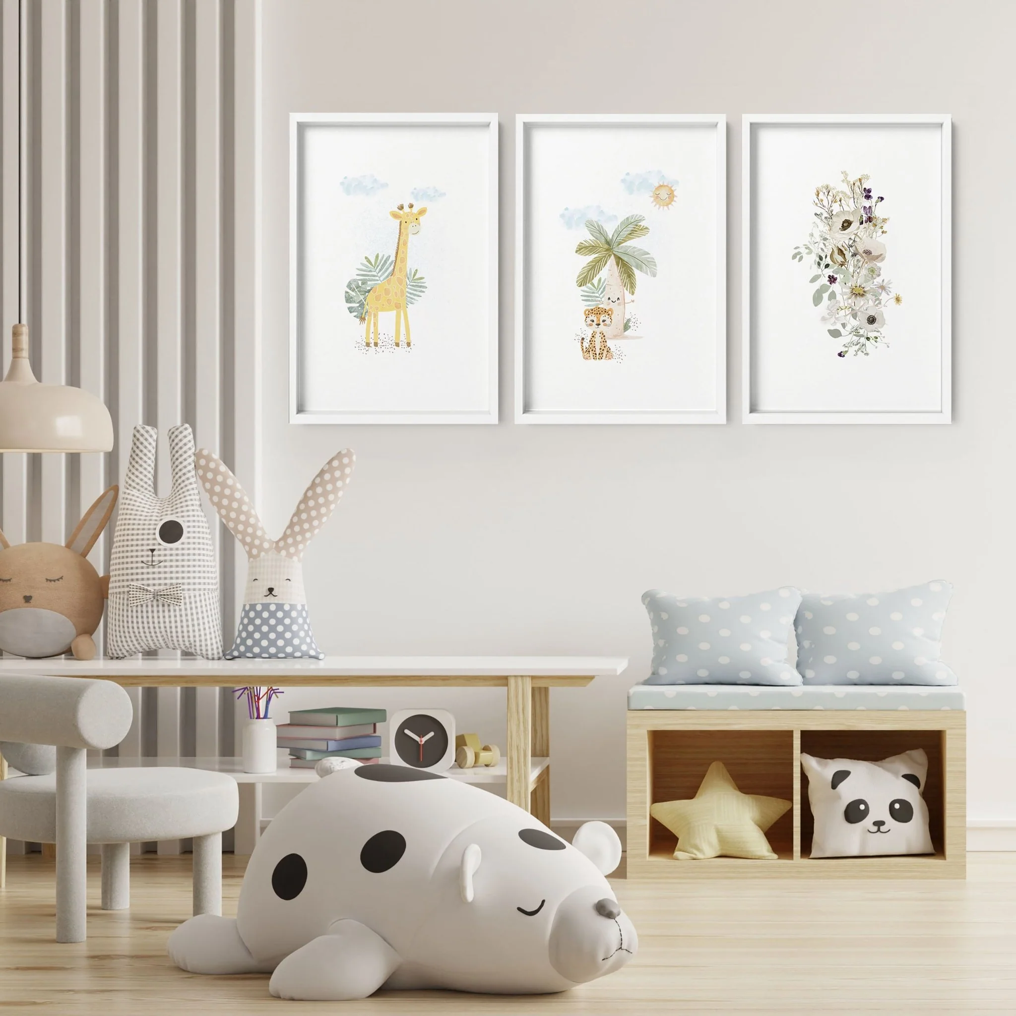 Giraffe Nursery | Set of 3 wall art prints - Image 7