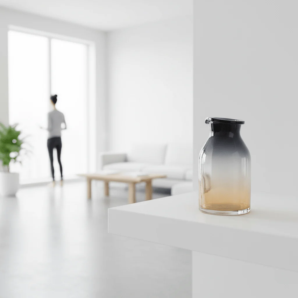 Glynn Black And Gold Small Vase - Image 2