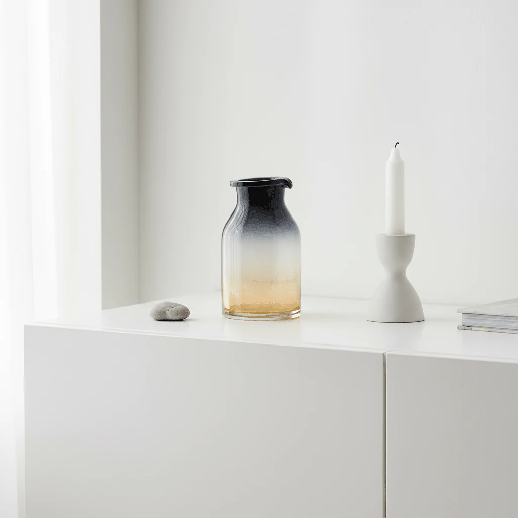 Glynn Black And Gold Small Vase - Image 3
