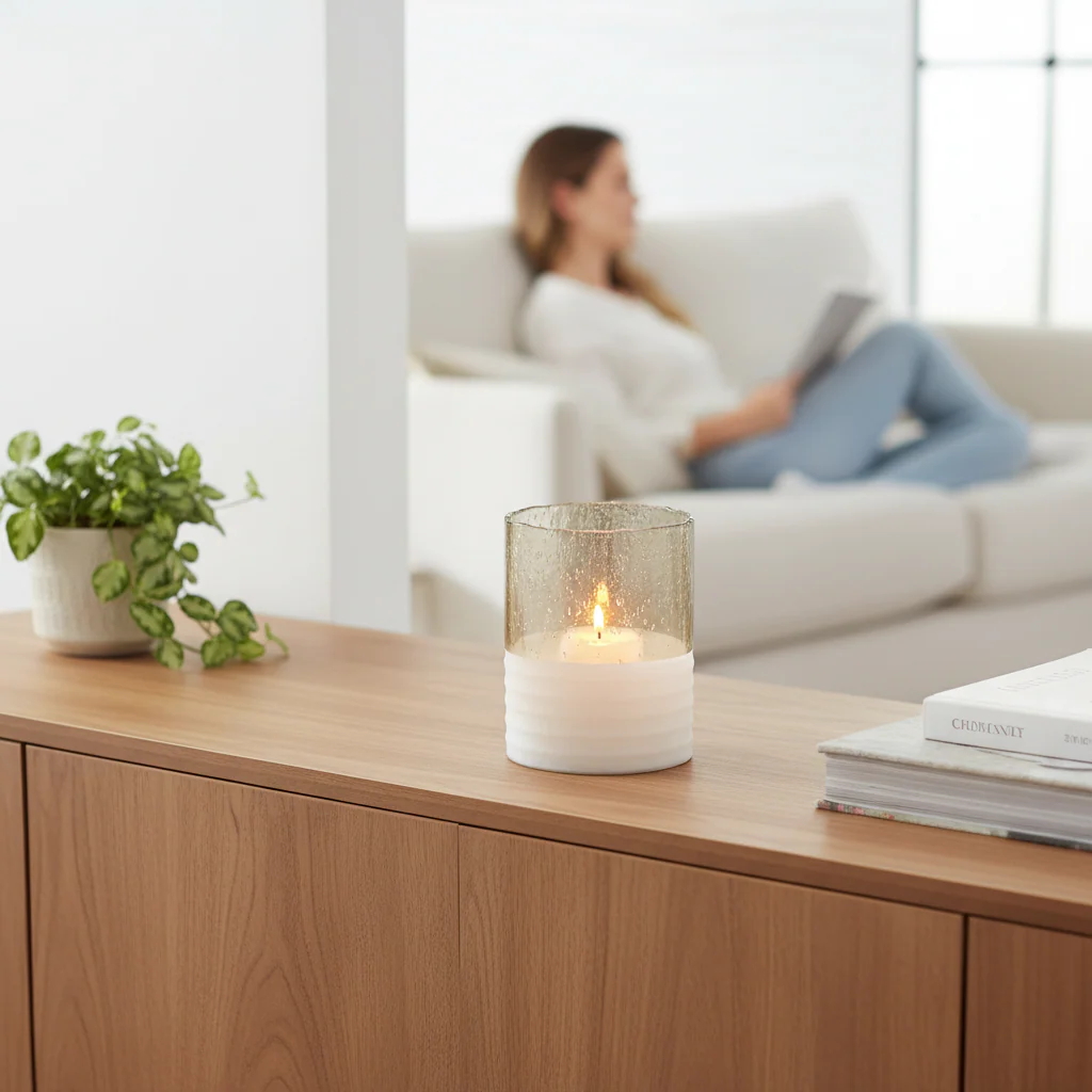 Glynn Natural Large Candle Holder - Image 2