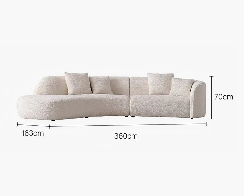 Goldie Gubi Three Seater Sofa, Boucle, White - Image 12
