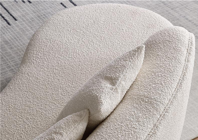 Goldie Gubi Three Seater Sofa, Boucle, White - Image 2