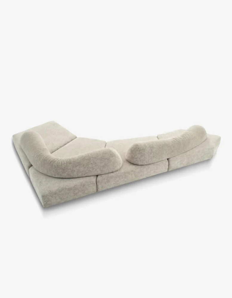 Gore Four Seater Sofa, Velvet - Image 11