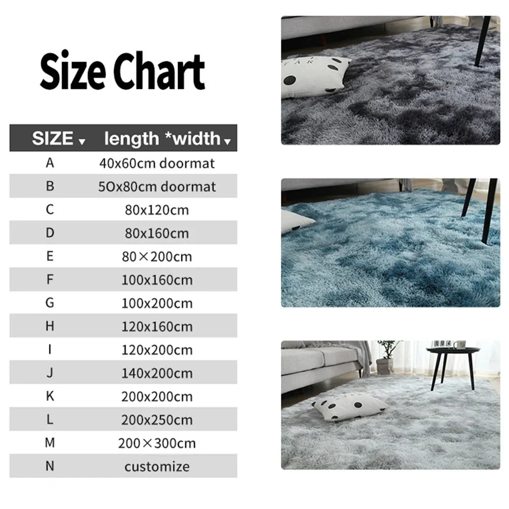 Gray Carpet for Living Room Plush Rug Bed Room Floor Fluffy Mats Anti-slip Home Decor Rugs Soft Velvet Carpets Kids Room Blanket - Image 6