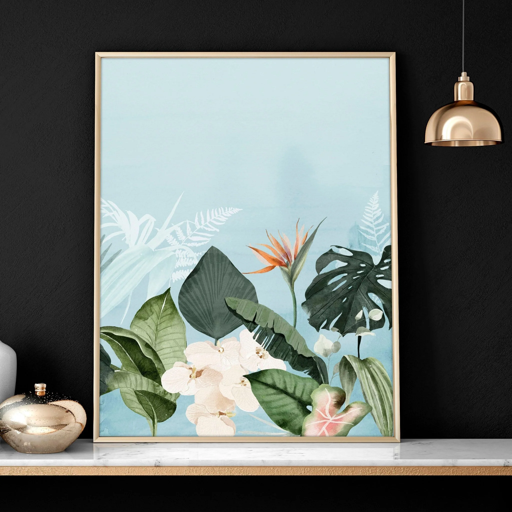 Green wall art for living room | Set of 3 wall art prints - Image 6