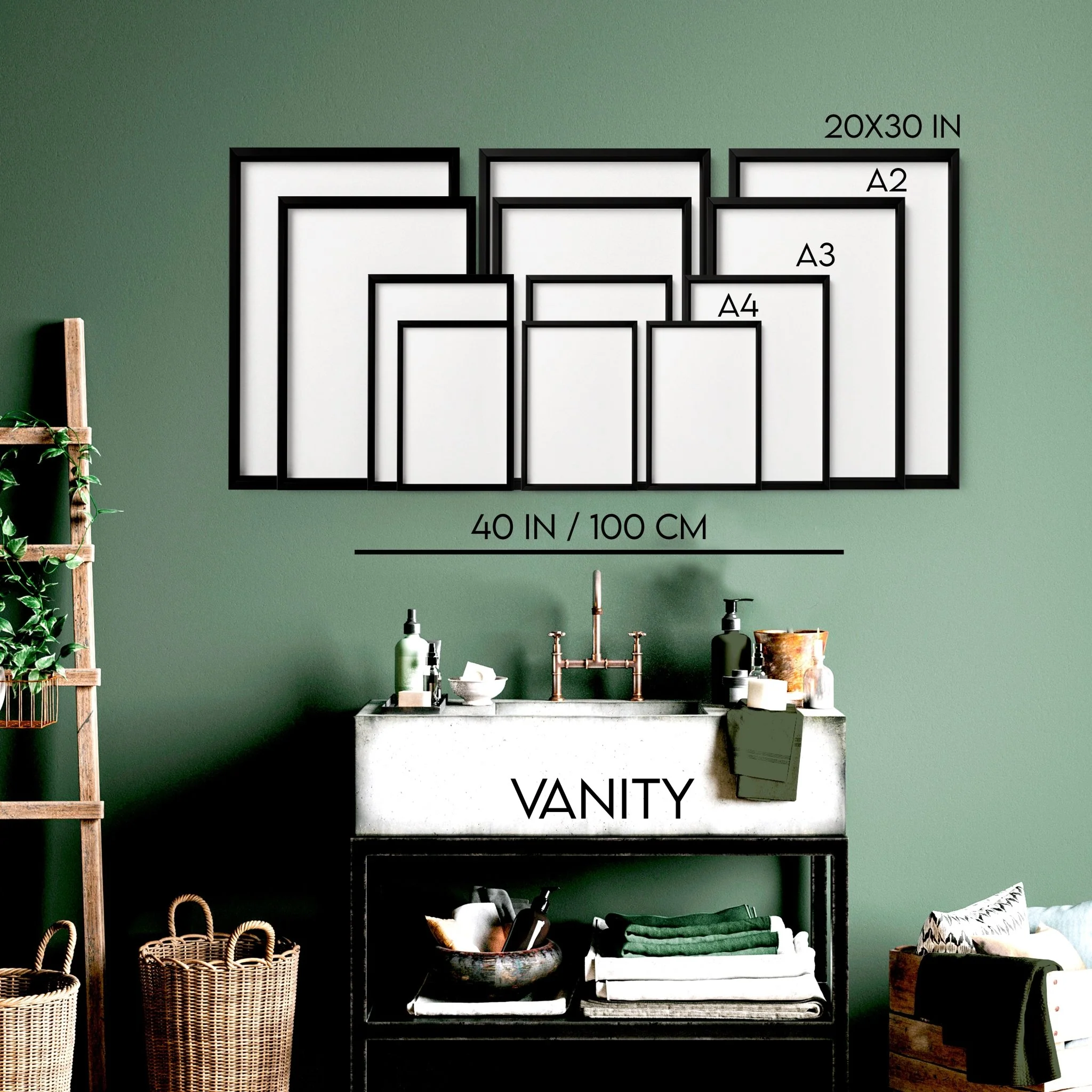 Framed bathroom wall art | Set of 2 unique wall art - Image 10