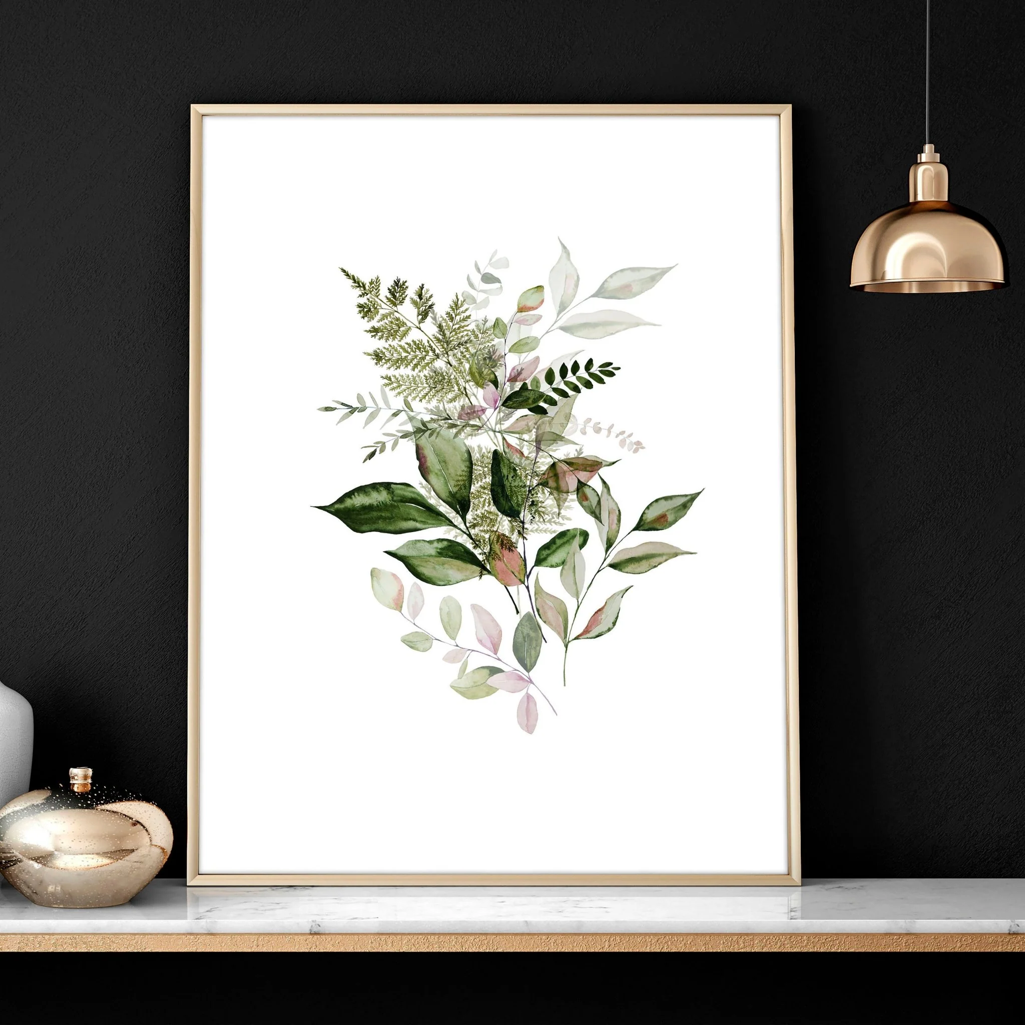 Greenery wall painting | set of 3 wall art prints - Image 4