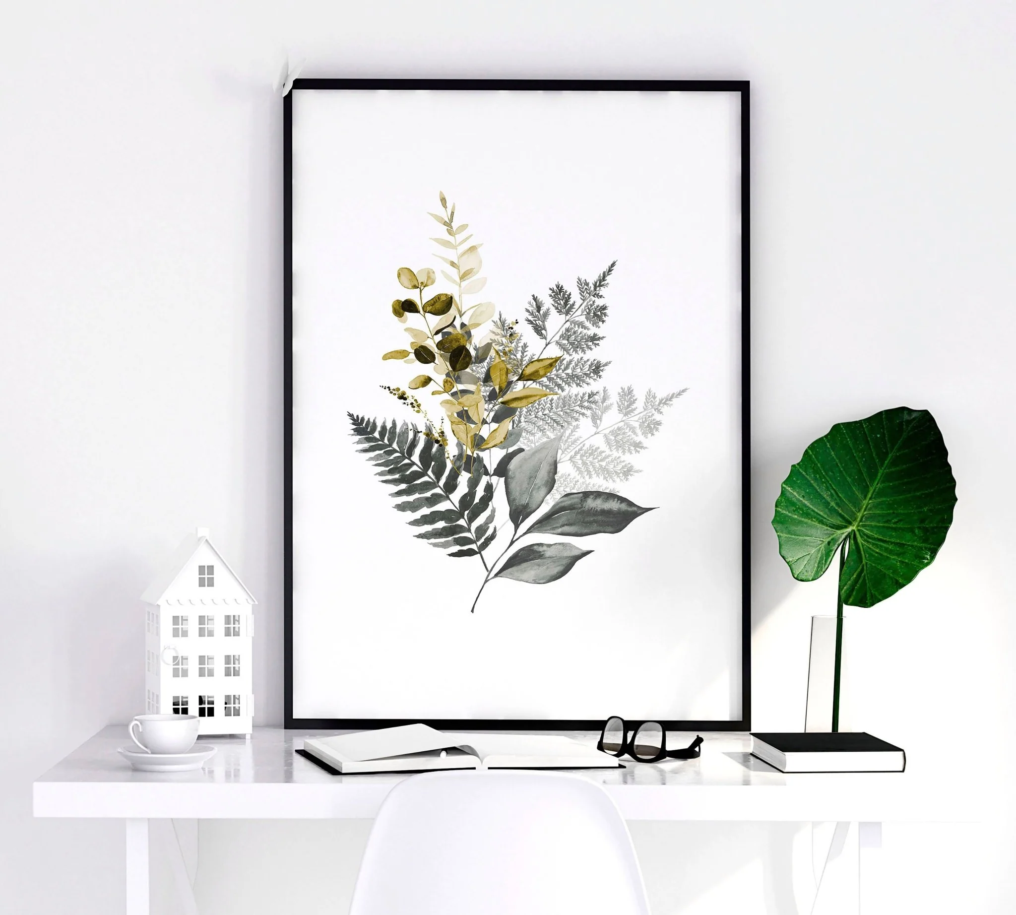 Grey paintings for bedroom | set of 3 wall art prints - Image 6