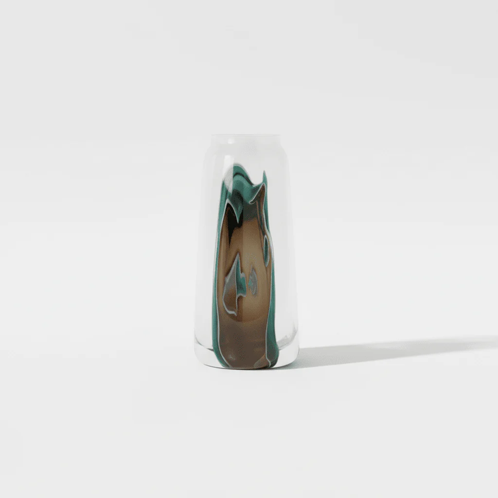 Hakan Tall Glass Vase