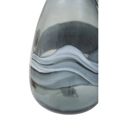Halla Medium Grey Bottle Vase - Image 10