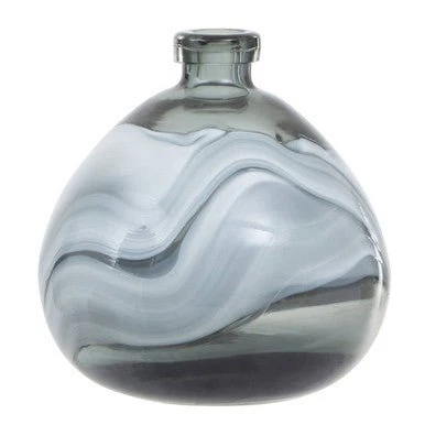 Halla Small Grey Bottle Vase - Image 3