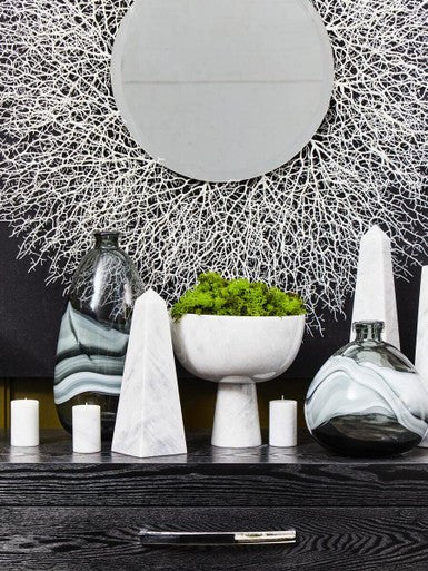 Halla Small Grey Bottle Vase - Image 7