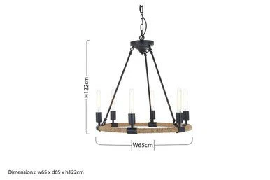 Hampstead 6 Bulb Chandelier - Image 4
