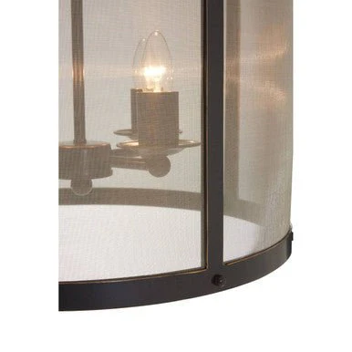 Hampstead Black Finish Large Pendant Light With Hints of Gold - Image 3