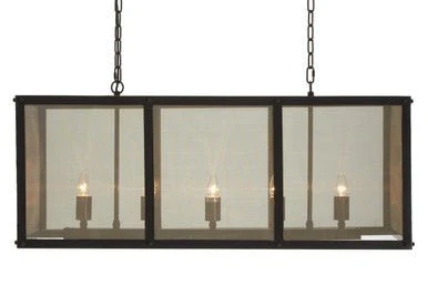 Hampstead Black Finish Wide Pendant Light With Hints of Gold - Image 3