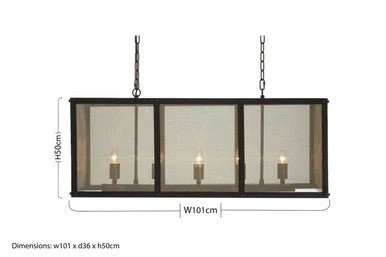 Hampstead Black Finish Wide Pendant Light With Hints of Gold - Image 4