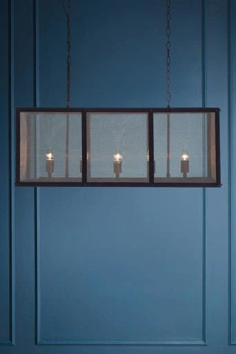 Hampstead Black Finish Wide Pendant Light With Hints of Gold - Image 5