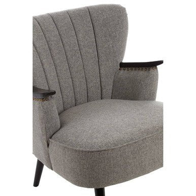 Hampstead Grey Fabric Armchair - Image 4
