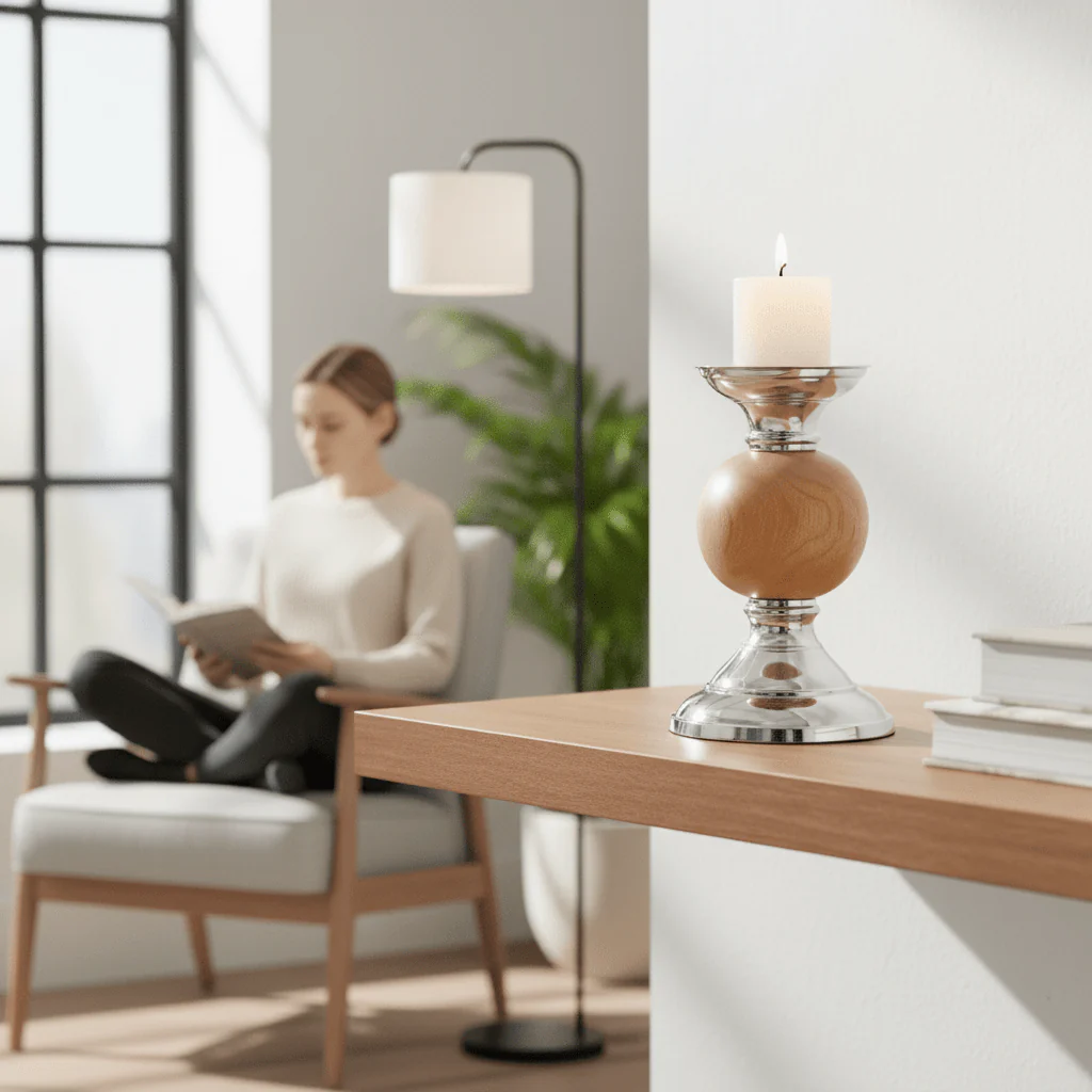 Hampstead Small Pillar Candle Holder - Image 2