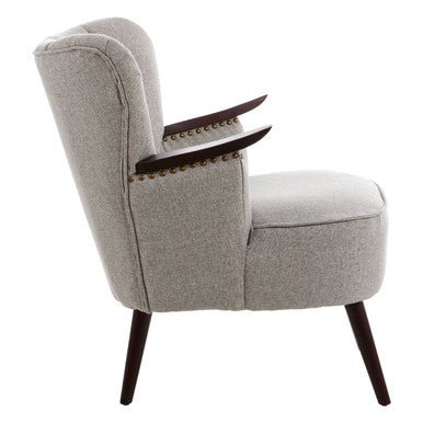 Hampstead Taupe Fabric Armchair - Image 2